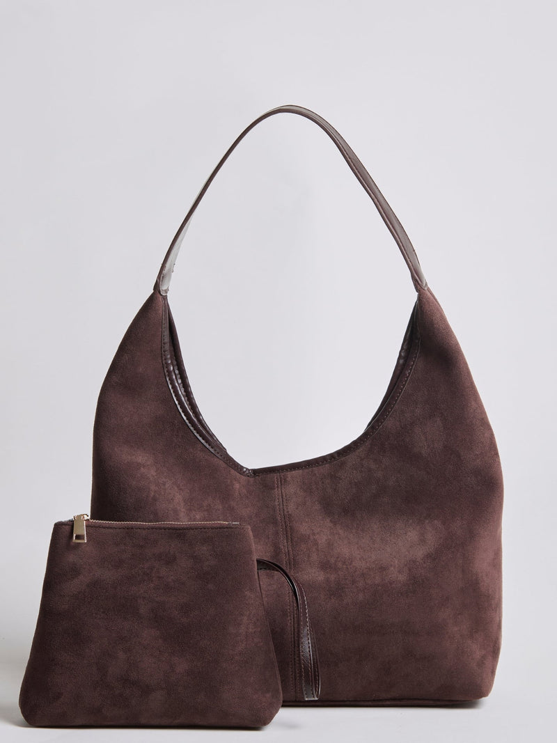 Brielle Suede Leather Tote