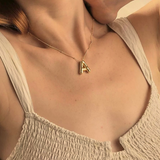 Balloon Gold Initial Necklace