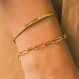 Elysian Gold Paperclip Bracelet