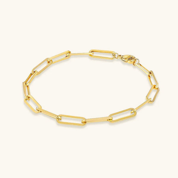 Elysian Gold Paperclip Bracelet