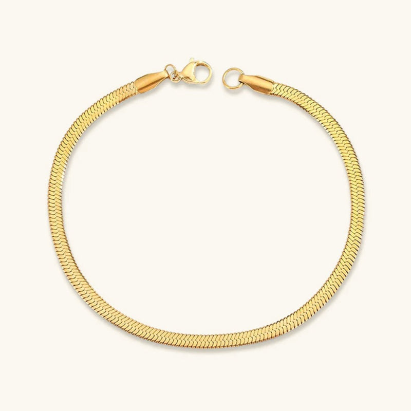 Valerie Gold Herringbone Bracelet