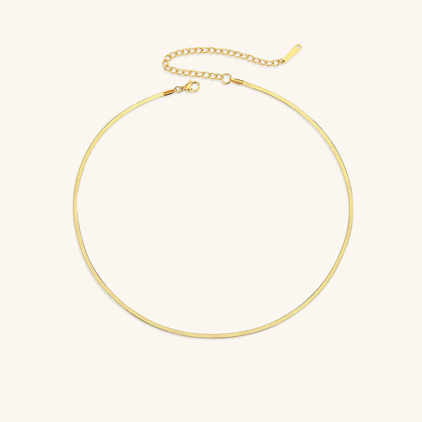 Eloise Gold Herringbone Necklace