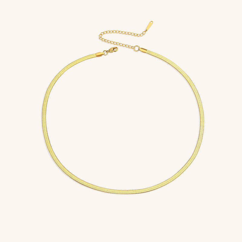 Eloise Gold Herringbone Necklace