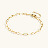 Melody Gold Paperclip Chain Bracelet