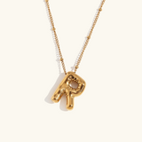 Balloon Gold Initial Necklace