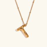 Balloon Gold Initial Necklace