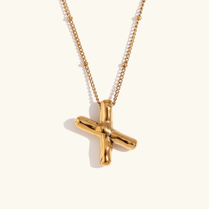 Balloon Gold Initial Necklace