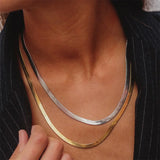 Eloise Gold Herringbone Necklace